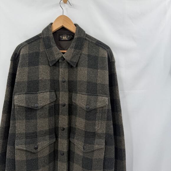 RRL Ralph Lauren Plaid Mackinaw Cruiser Jacket - Picture 2 of 5
